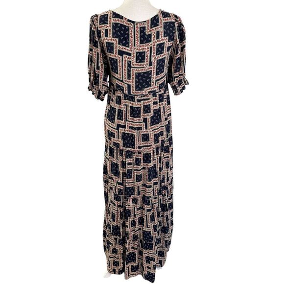 Natural Life Womens Boho Maxi Dress Size XS Floral Tiered Farmhouse Prairie - Picture 3 of 5